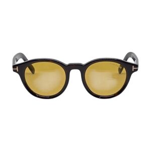 Tom Ford Black Sunglasses with Gold Lenses